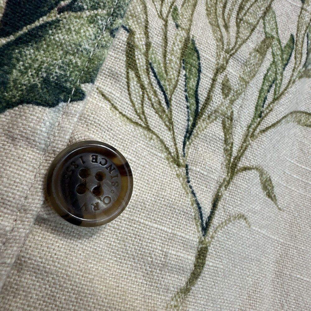 Vintage Orvis Womens XL Floral Botanical Jacket Beige Cottagecore - Picture 8 of 11